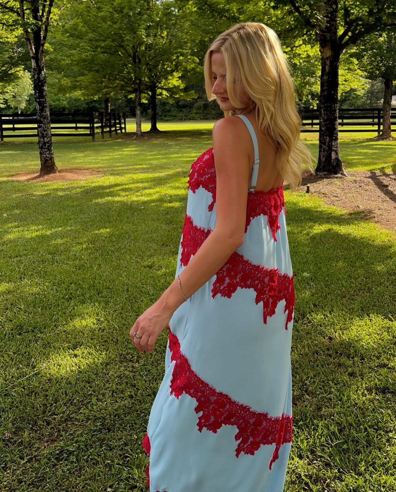 Gigi Lace Trim Maxi Dress - PREORDER