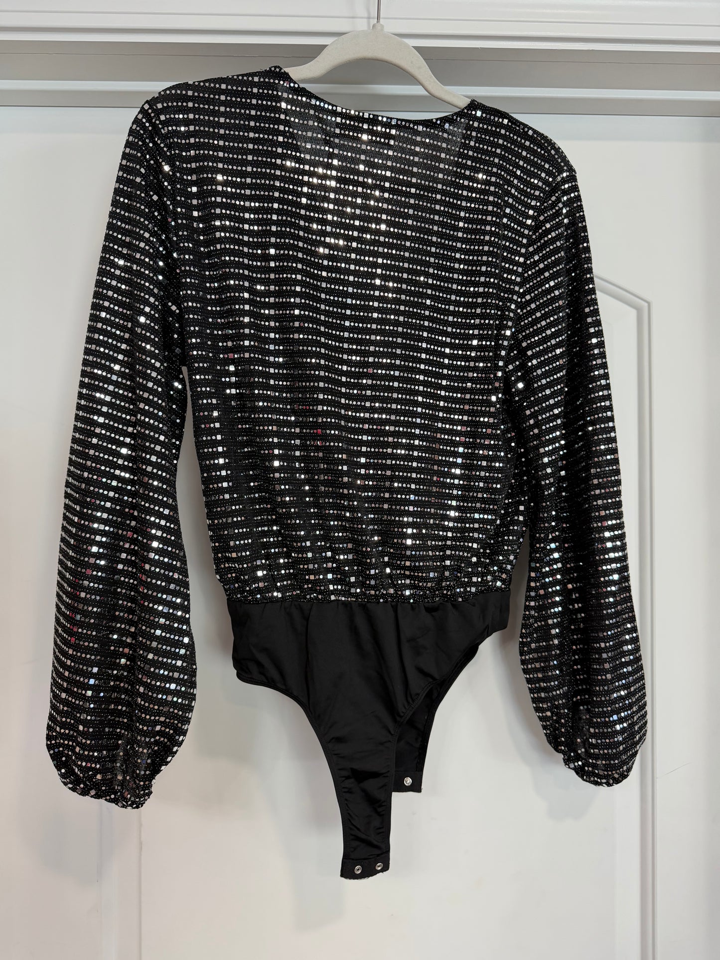 FINAL SALE!! Black Sequin Bodysuit