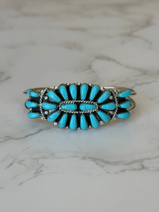 "Marren" Turquoise Adjustable Cuff Bracelet