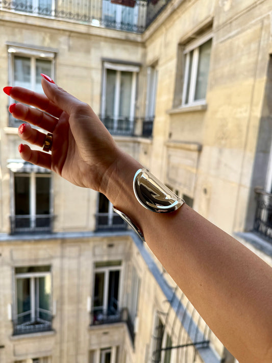 NEW!! Silver Metallic Cuff Bracelet