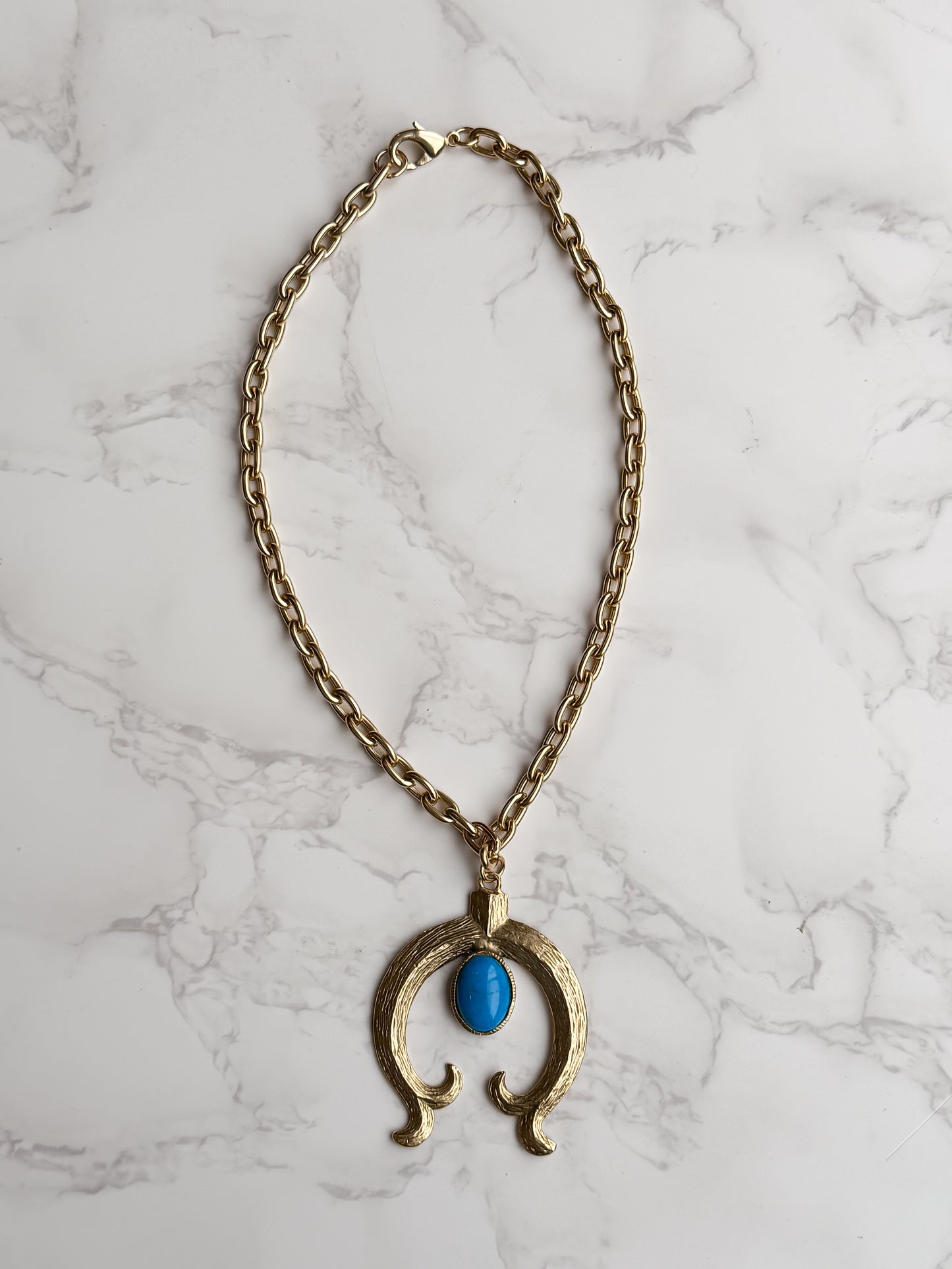 "Bella" Equestrian Necklace in Gold