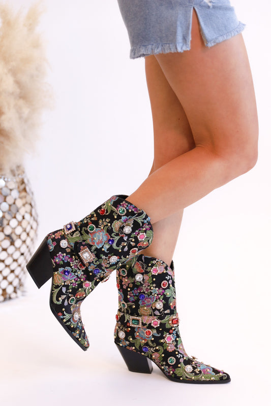 FINAL SALE!! The "Diligent" Flower Power Boot