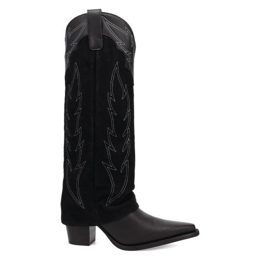 Wild Fire Leather Boot - Black
