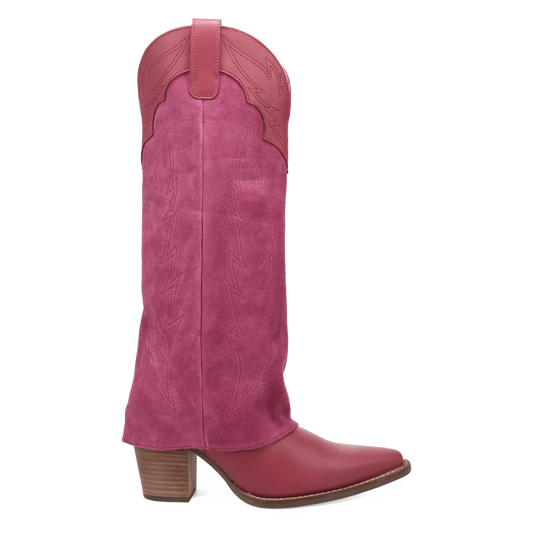 Wild Fire Leather Boot - Pink