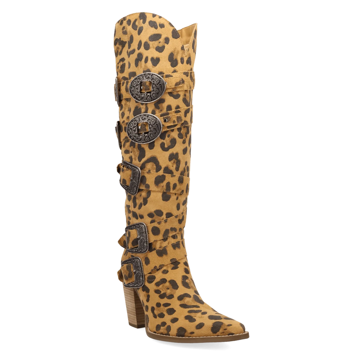 Spur 'O Moment Leather Boot - Leopard