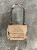 NEW!! Cool Girl Faux Leather Purse in Tan