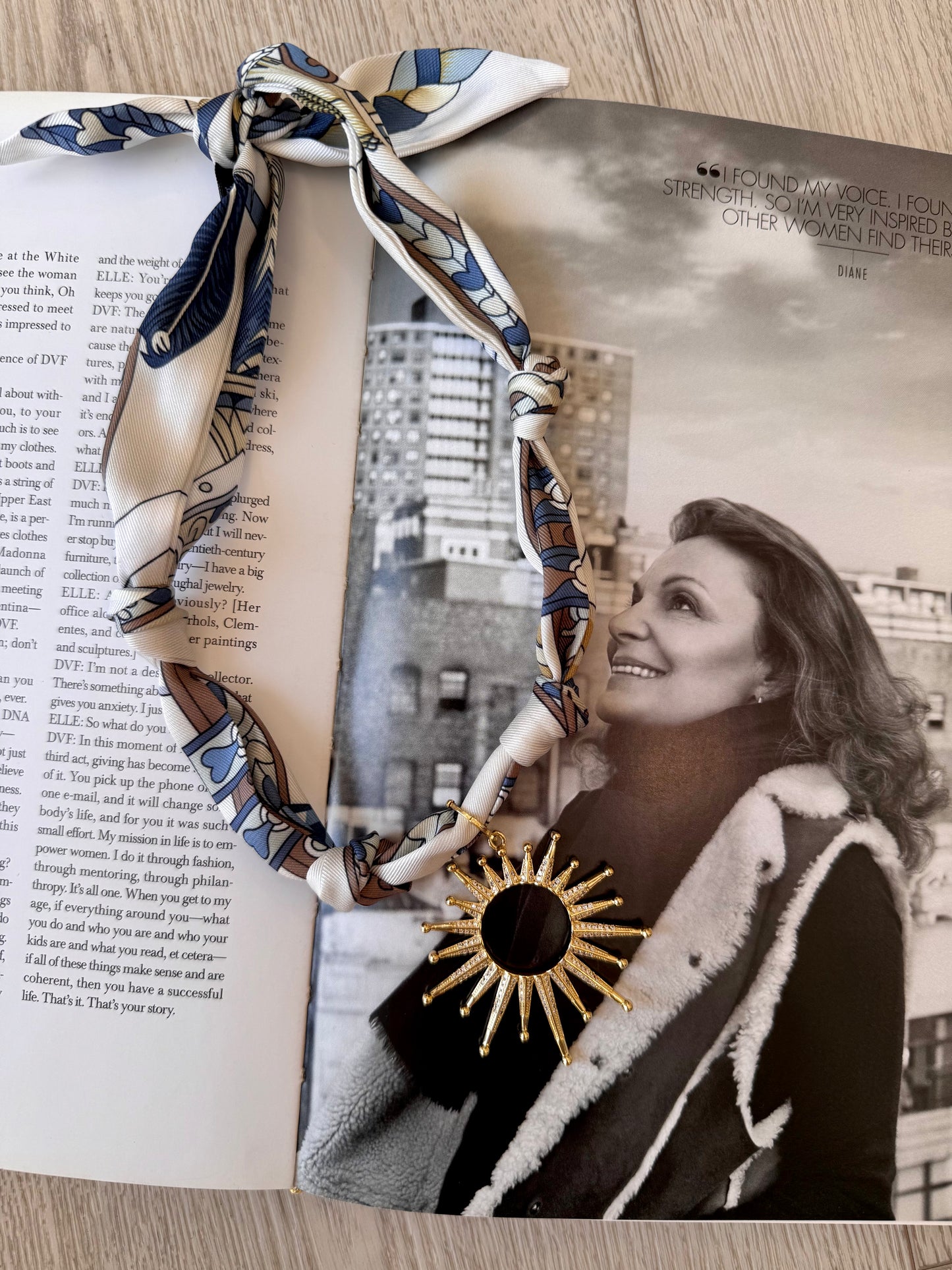 FINAL SALE!! Starburst Scarf Necklace
