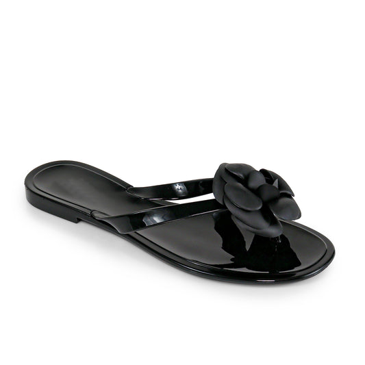 FINAL SALE!! Coco Jelly Slides in Black