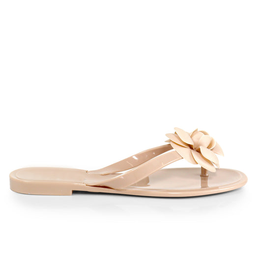 FINAL SALE!! Coco Jelly Slides in Nude