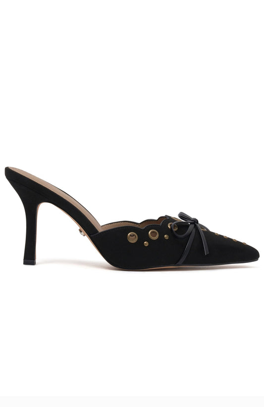 FINAL SALE!! Charisma Eyelet Kitten Heel in Black