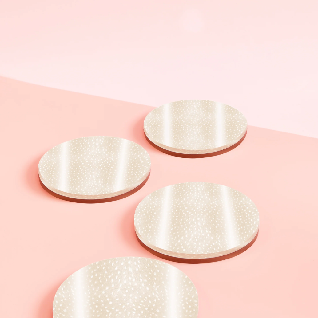 NEW!! Fawn Print Coaster (Set of 2 or 4)