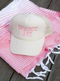NEW!! Embroidered Cowboy Hat Trucker in Pink