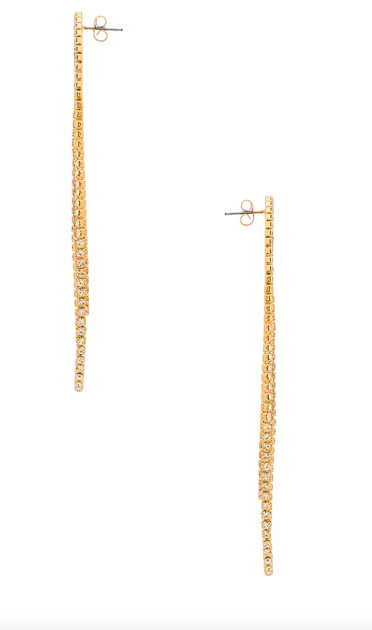 NEW!! Crystal Drape Fringe Earrings