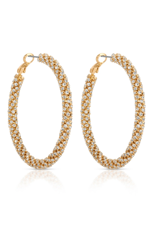 NEW!! Rope Chain Hoop Earrings in Silver and Gold