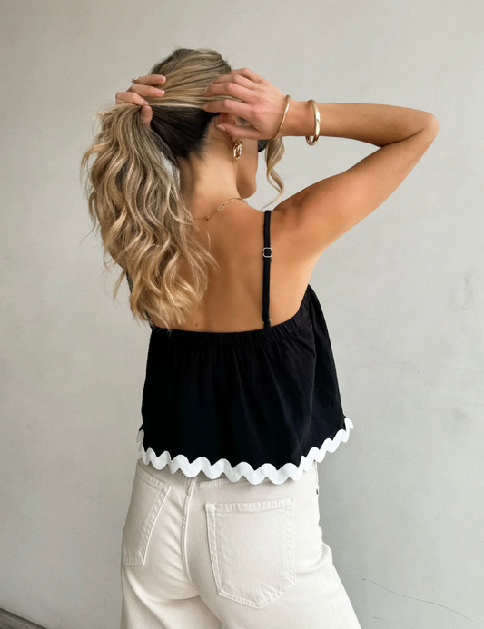 FINAL SALE!! "In the Moment" Scalloped Top