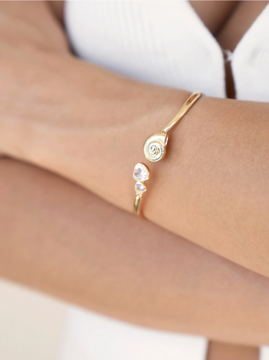 NEW!! Golden Nautilus Shell Cuff Bracelet