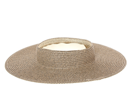 FINAL SALE!! "Pool Side" Straw Visor in Natural