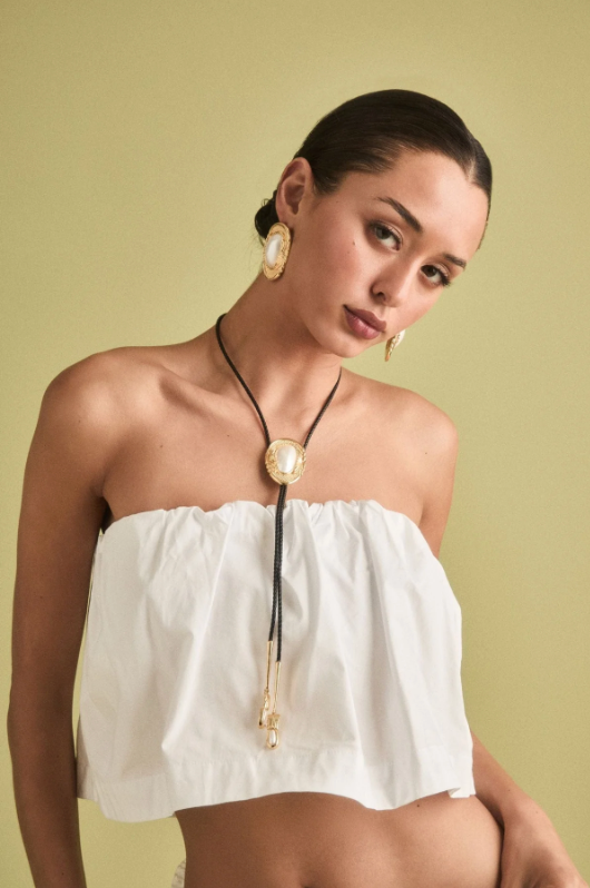 NEW!! Dolly Bolo Tie Necklace in Gold or Silver