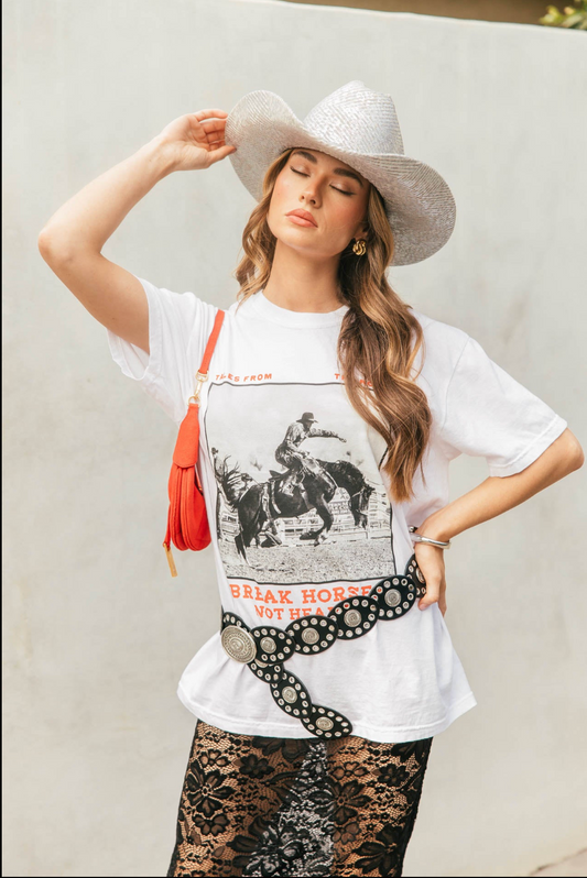 NEW!! Break Horses, Not Hearts Graphic Tee