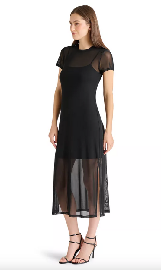 FINAL SALE!! Nola Sheer Dress in Black