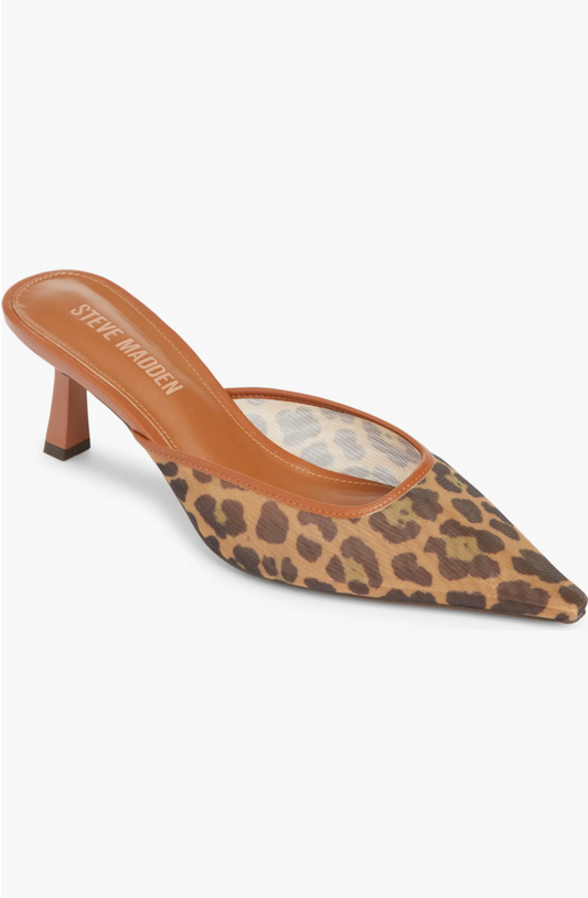 FINAL SALE!! Lisbeth Mesh Leopard Mule