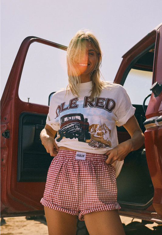 NEW!! Ole Red Graphic Tee in Ivory