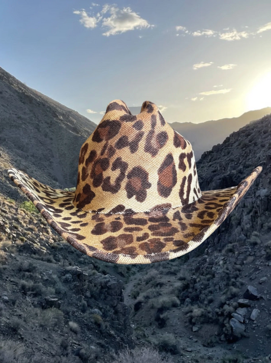 Desert Cheetah Cowboy Hat