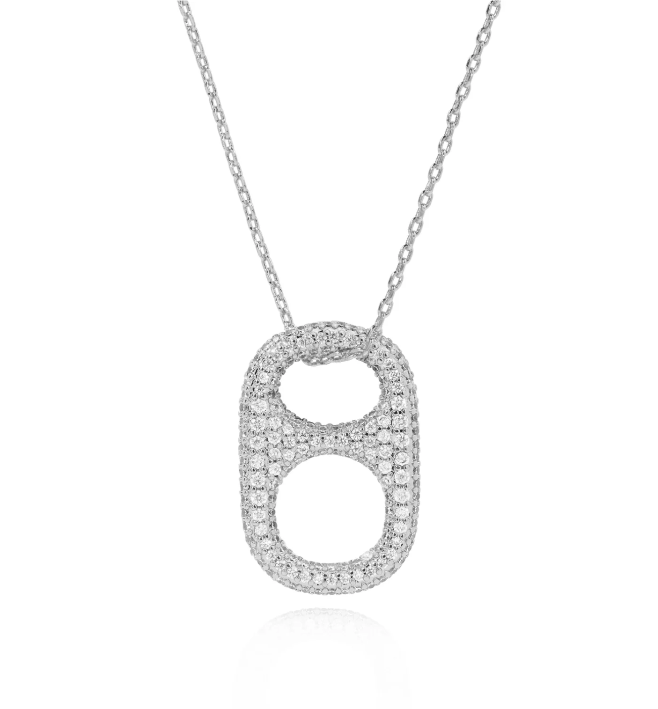 NEW!! Hillbetty Poptab Necklace in Silver