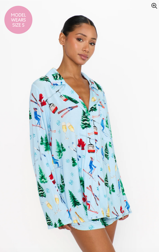 FINAL SALE!! Favorite Pj Set in Slopes Jersey