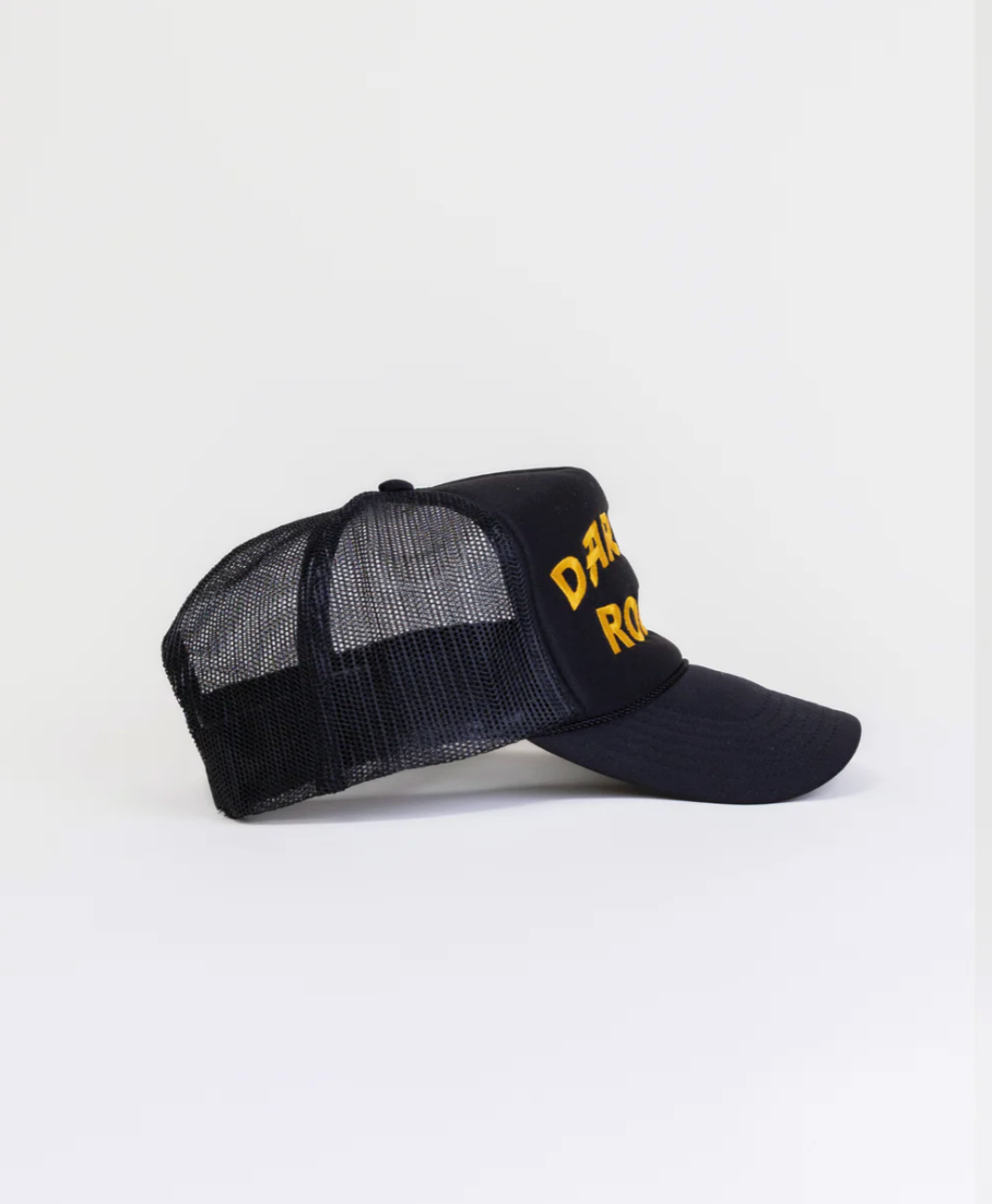 Darlin Rodeo Trucker Hat in Black