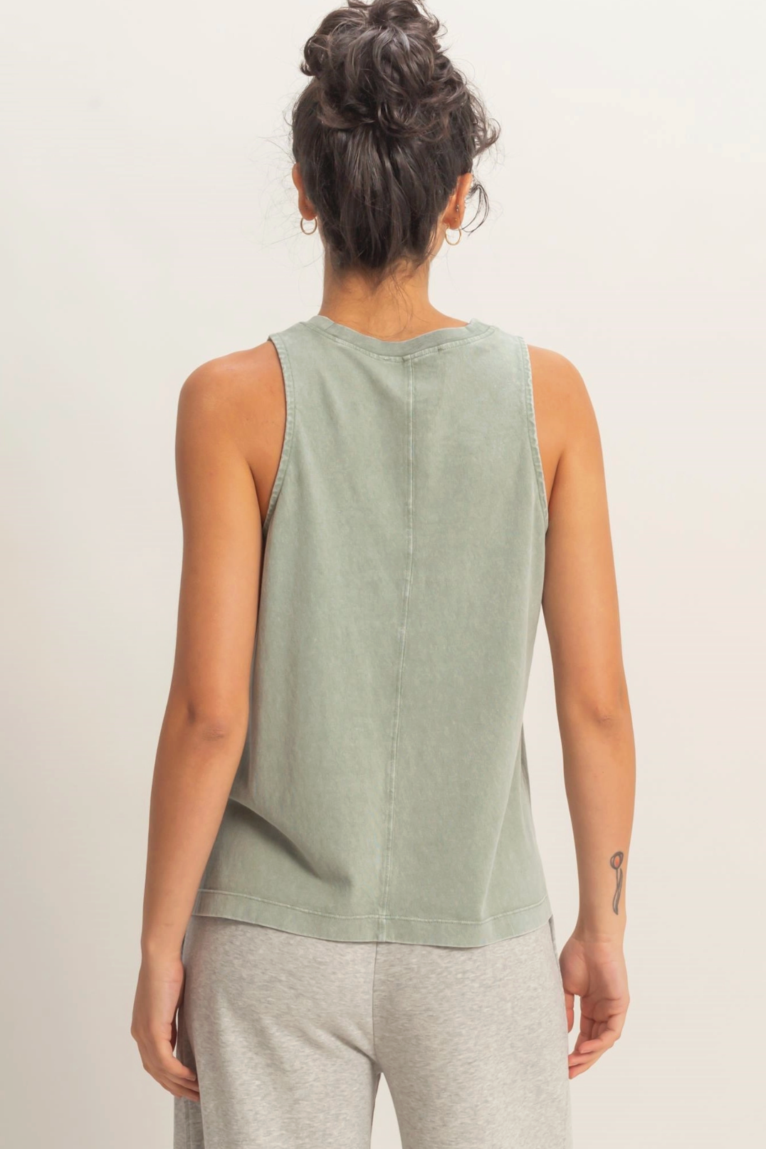 "Essentials" Tank in Sage Green