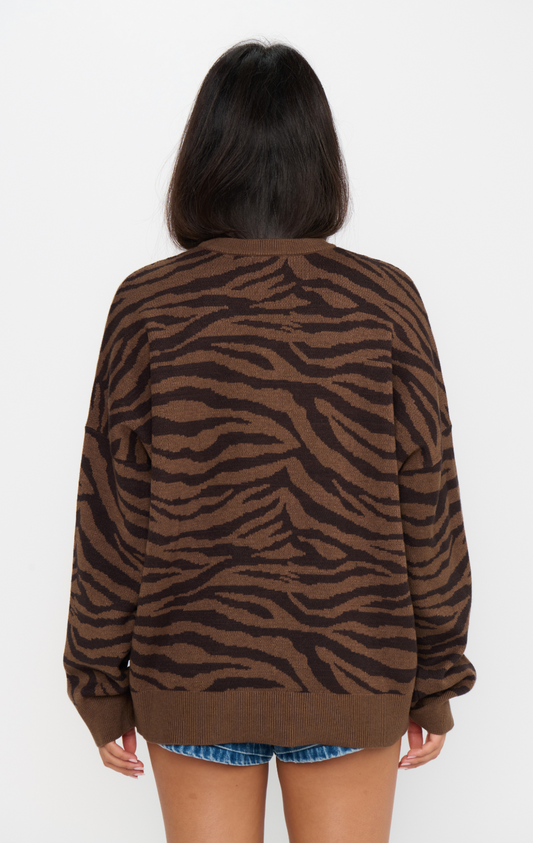 Seasons Sweater in Wild Tiger