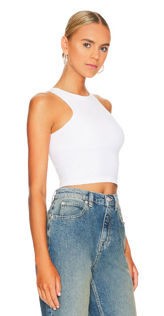 Clean Lines Cami - White