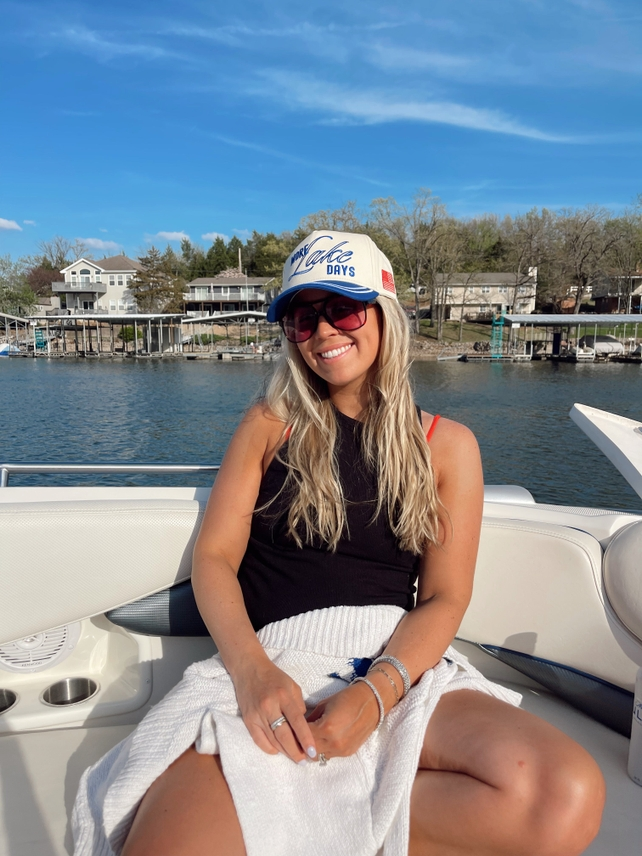 More Lake Days Embroidered Trucker Hat