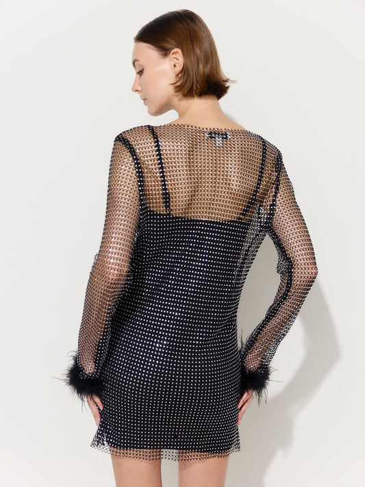 NEW!! "Red Carpet" Rhinestone Mesh Dress