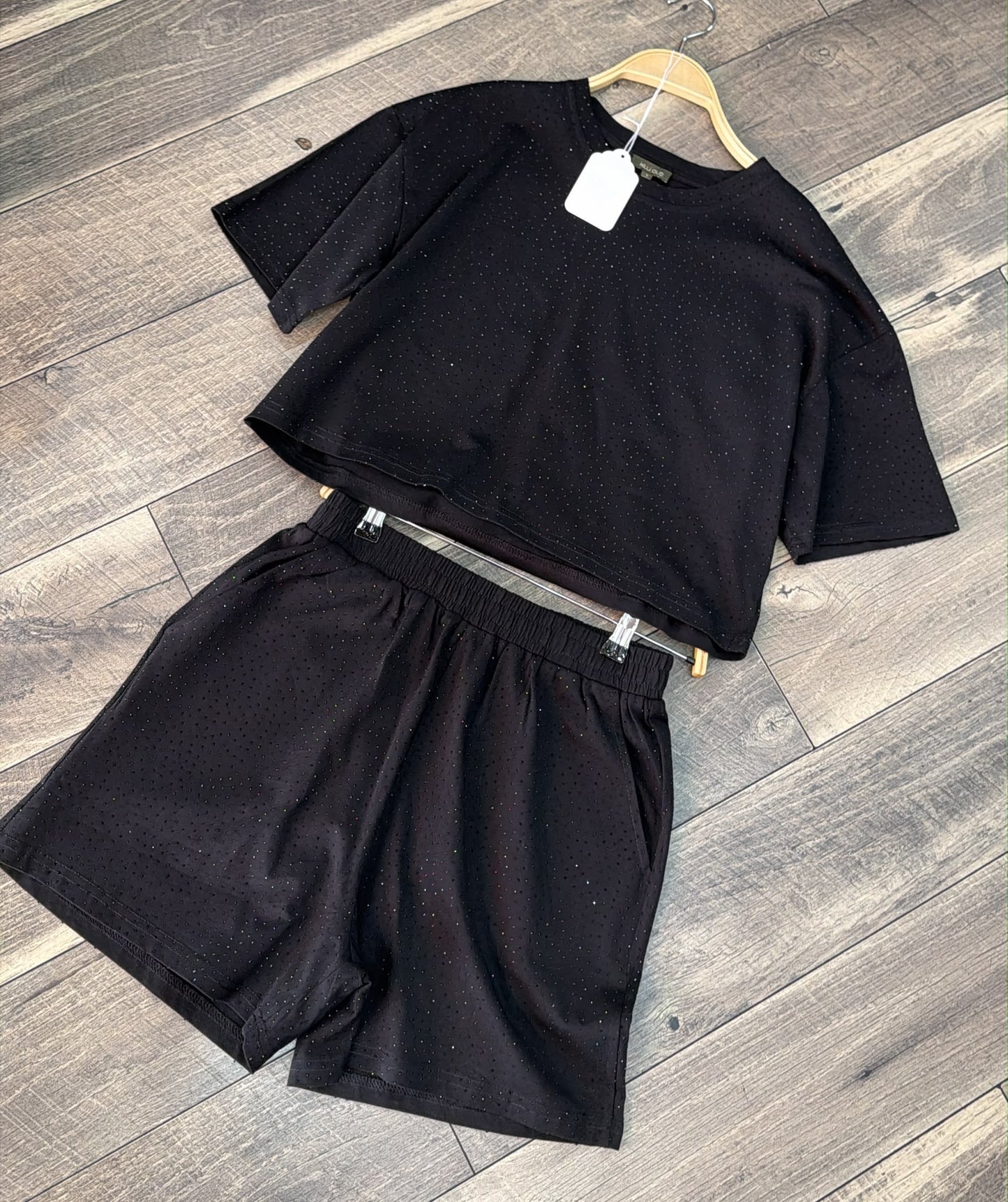 Summer Days Rhinestone Set in Black