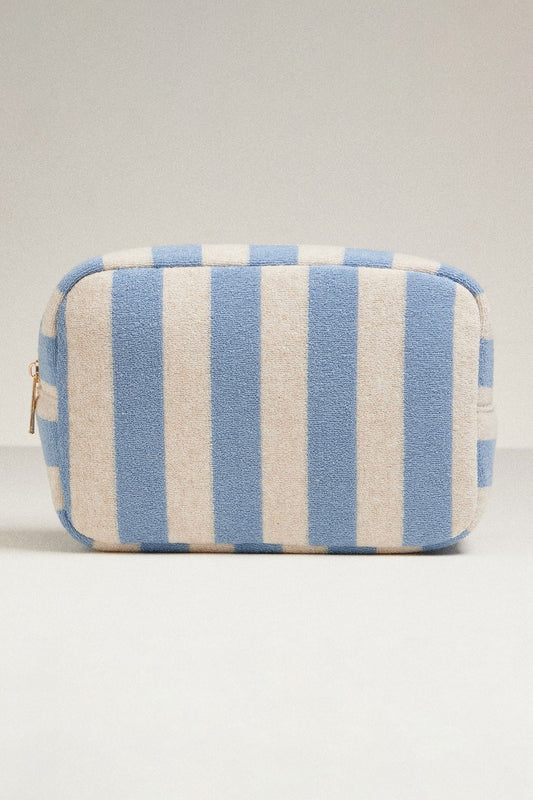 FINAL SALE!! Carmel Striped Sunscreen Pouch in Denim