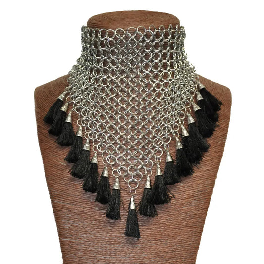 Chainmail and Tassel Choker