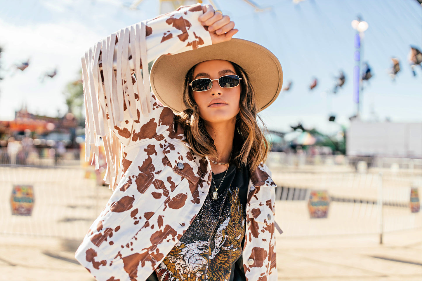 NEW!! "Born Free" Oversized Cropped Tee