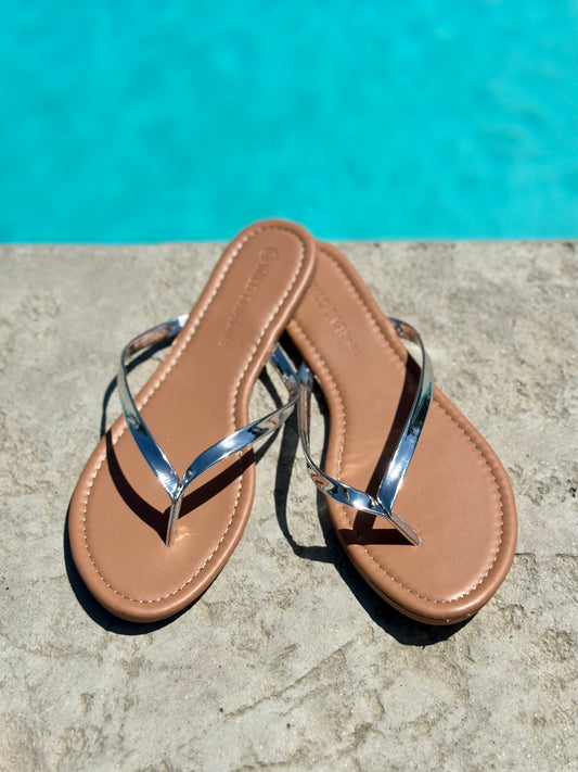 FINAL SALE!! Silver Metallic Sandal