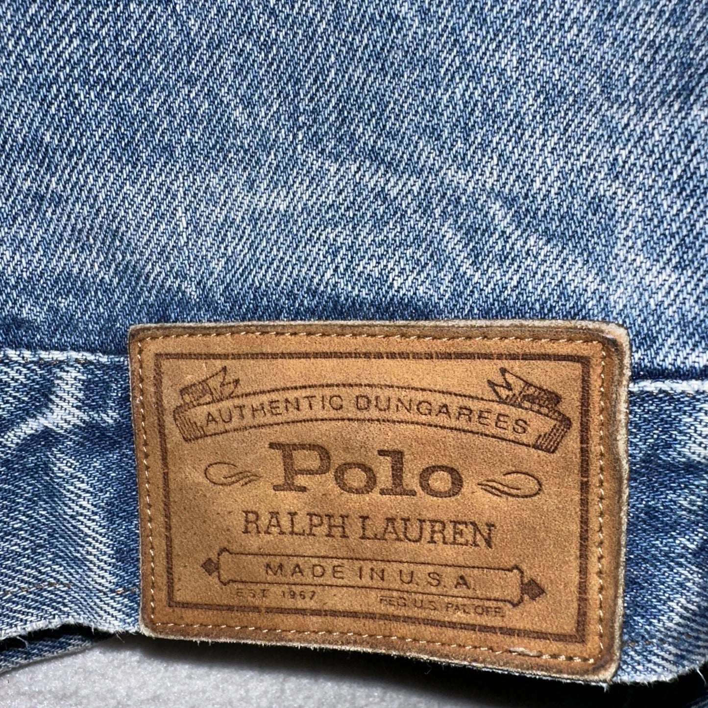 NEW!! Vintage Ralph Lauren Denim & Saddle Jacket Size Medium