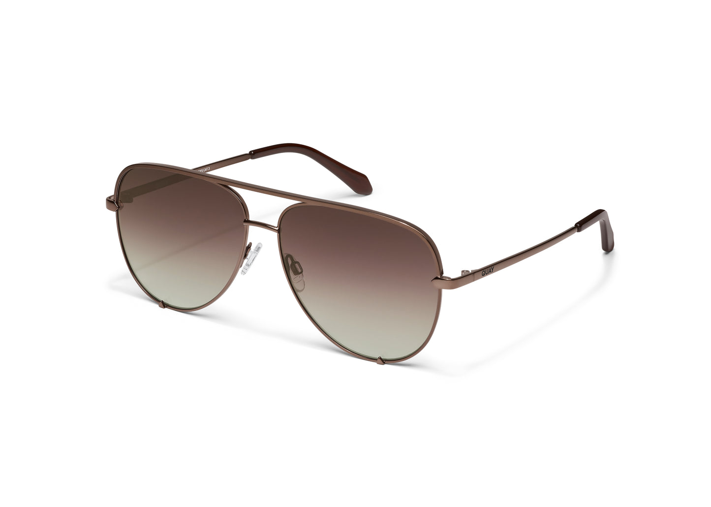 High Key Extra Large Brown w/ Brown Frame Aviators