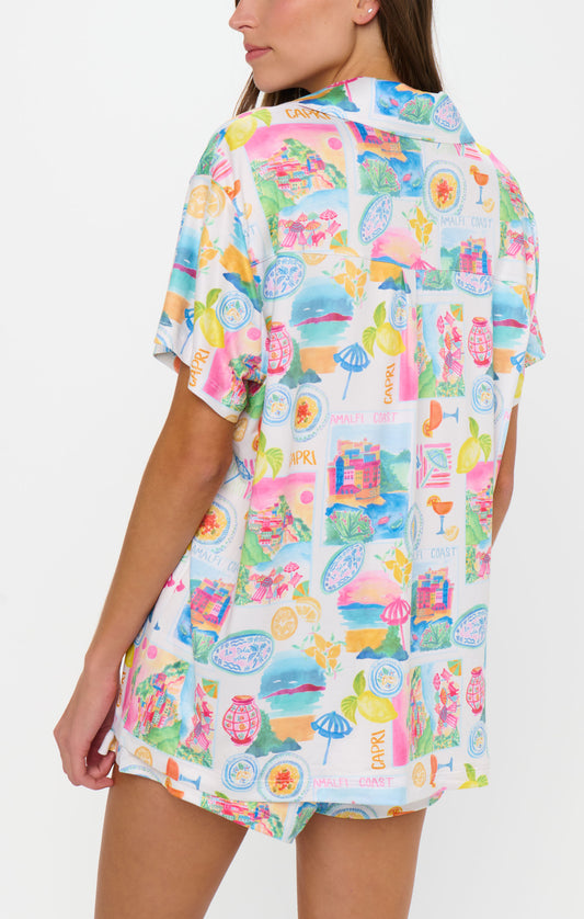 FINAL SALE!! Sunday Morning Pj Set in Amalfi Coast