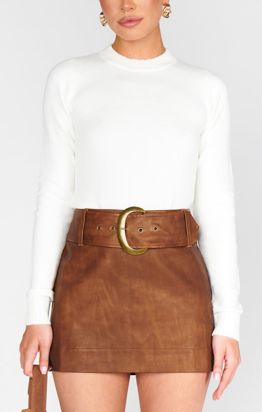 NEW!! Maverick Faux Leather Mini Skirt