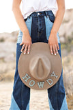 GB ORIGINAL!! The "Howdy" Cameron Wool Hat in Taupe