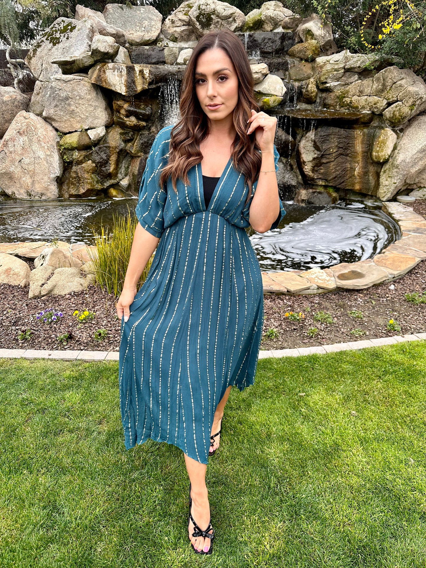 FINAL SALE!! The Santorini Cover Up Dress in Teal