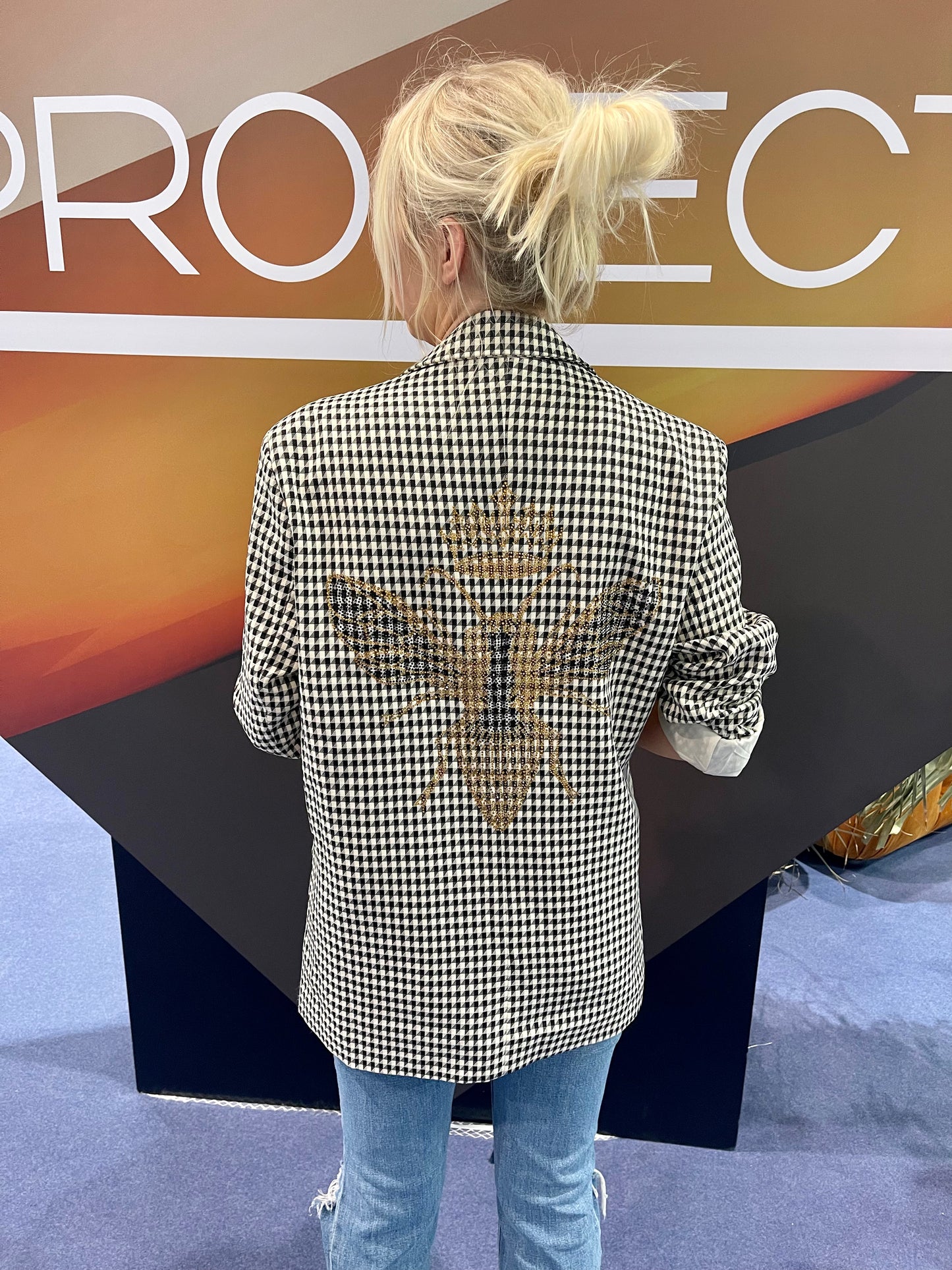 FINAL SALE!! The Rock Studded Houndstooth Blazer