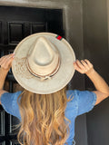 NEW!! GB ORIGINAL: The Luxe Banded Suede Hat in Ivory