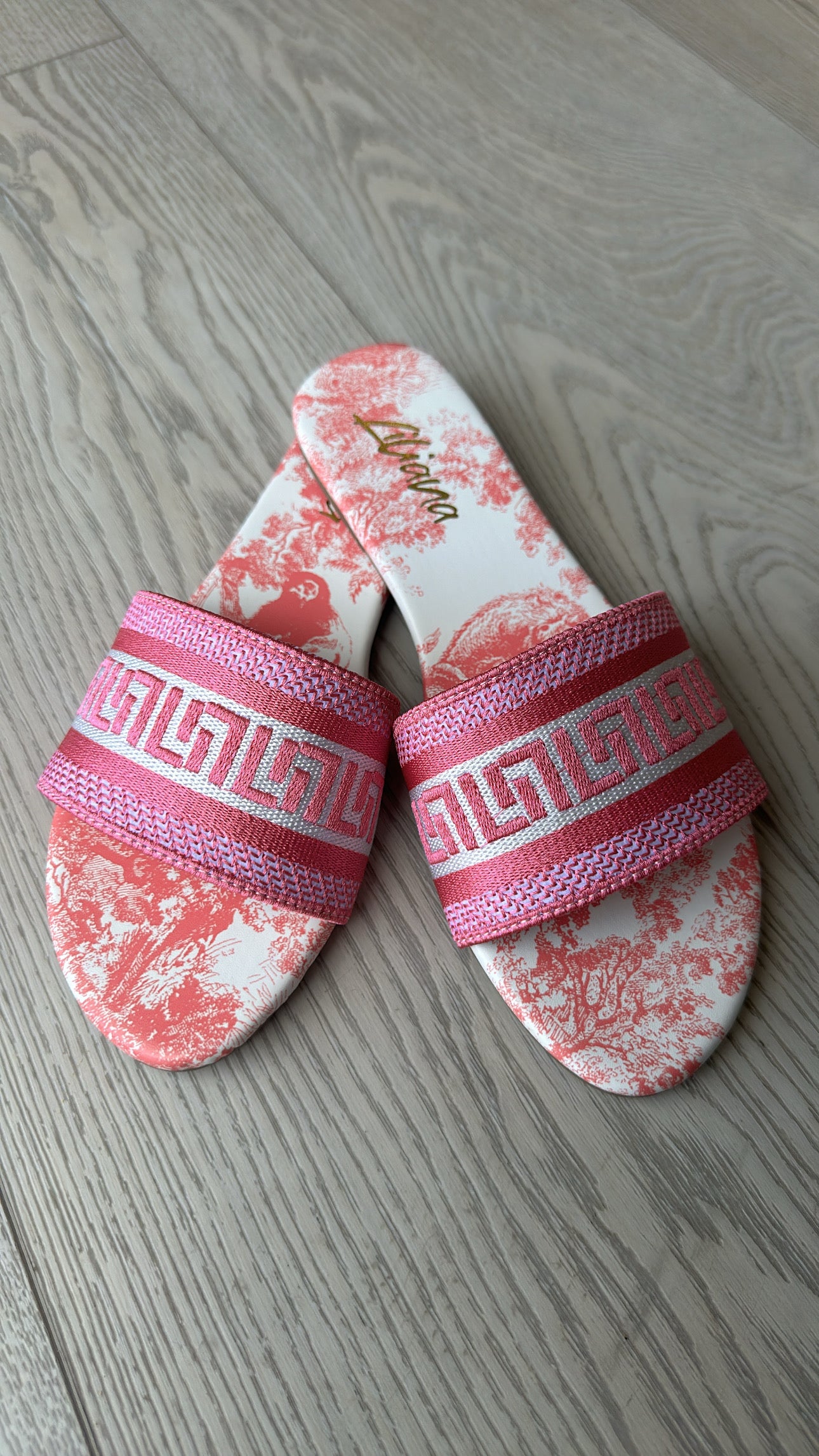 FINAL SALE!! "Mykonos" Pink Slides