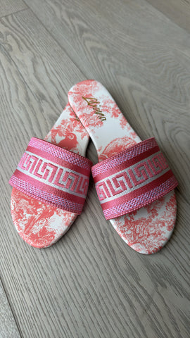 DOORBUSTER!! "Mykonos" Pink Slides